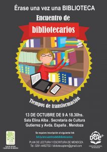 Flyer del Encuentro regional de bibliotecarios